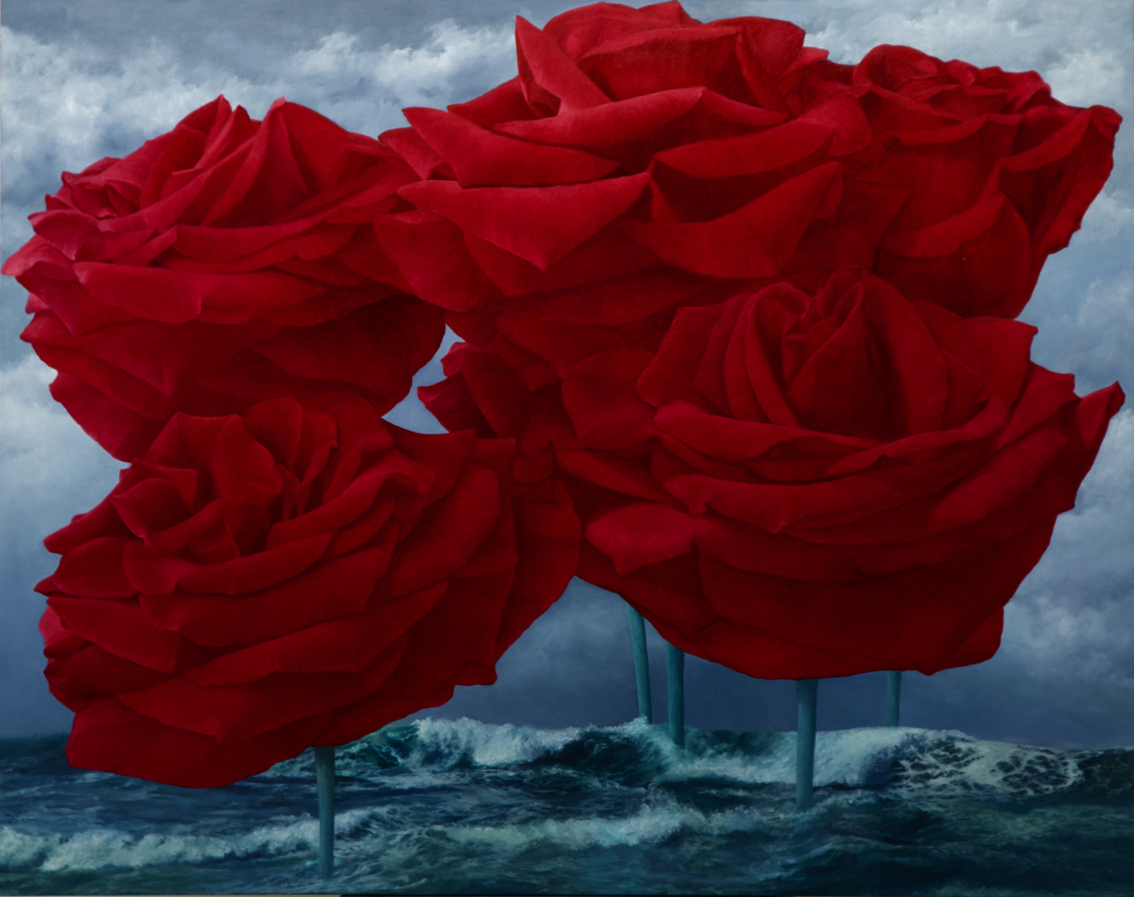 7 RED ROSES, SEA